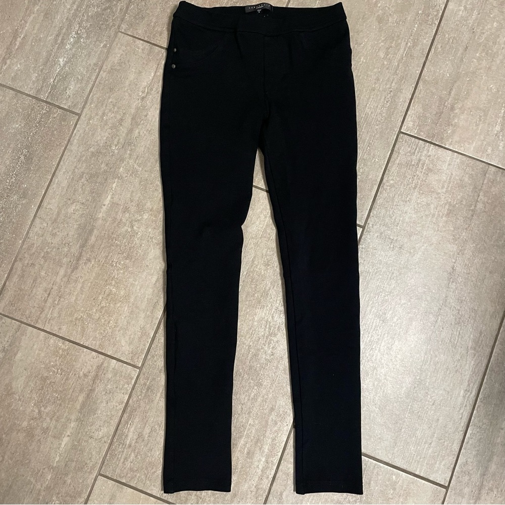 SANCTUARY Pull On Stretch Black Legging Women’s Size Small Faux Pockets
